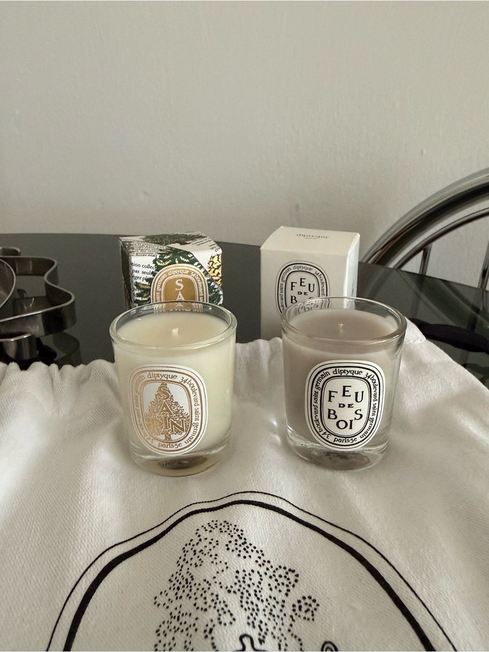 Diptyque (2) Mini Candle Set